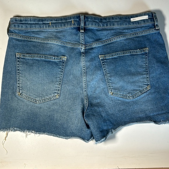 Pilcro And The Letterpress High Waisted Jean Shorts Sz 32 C6 - Picture 2 of 5